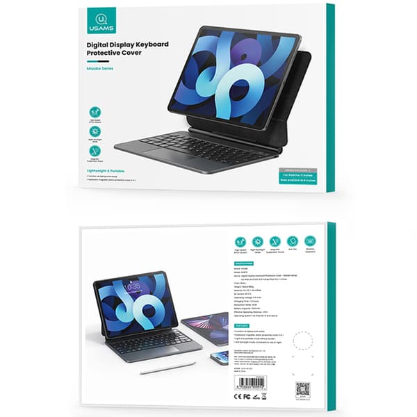 USAMS Suojakotelo Näppäimistöllä iPad Pro 11" Musta
