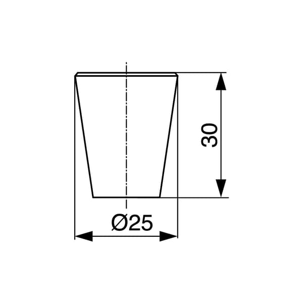Svart matt möbelknopp Riex XK05