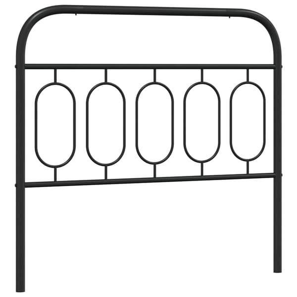 vidaXL metalsengegavl sort 107 cm
