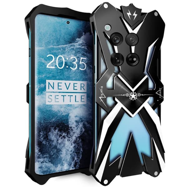 OnePlus 12 5G pansret cover, aluminiumslegering, sort