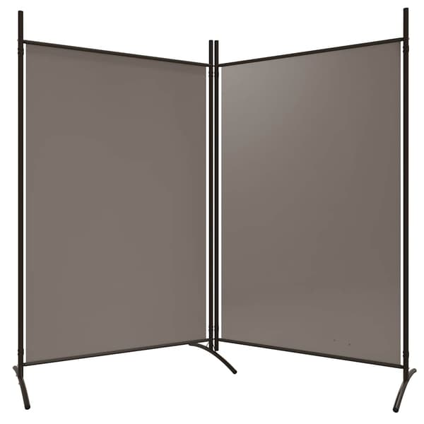 vidaXL 2-panelsskærm, antracit, 175x180 cm, stof