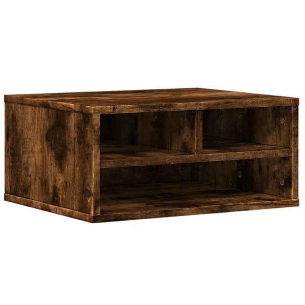 vidaXL printerstativ røget eg 49x40x22,5 cm