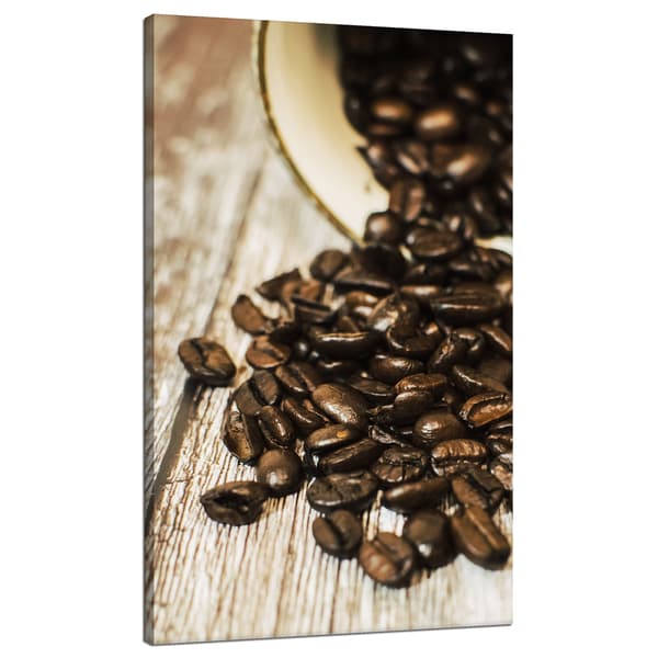 Canvastavla Kök Kaffebönor 70x120 cm