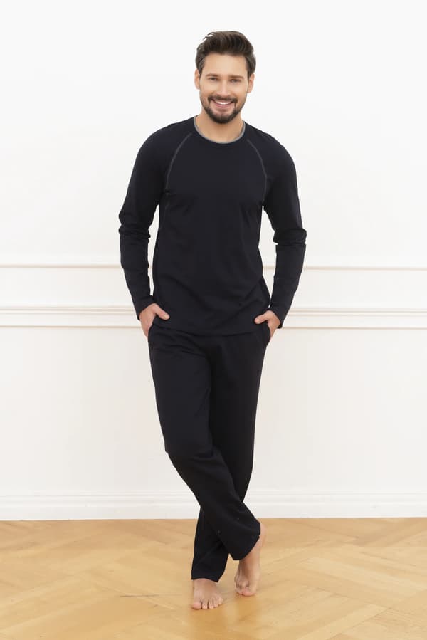 Niko herrpyjamas långärmad, långbyxor M