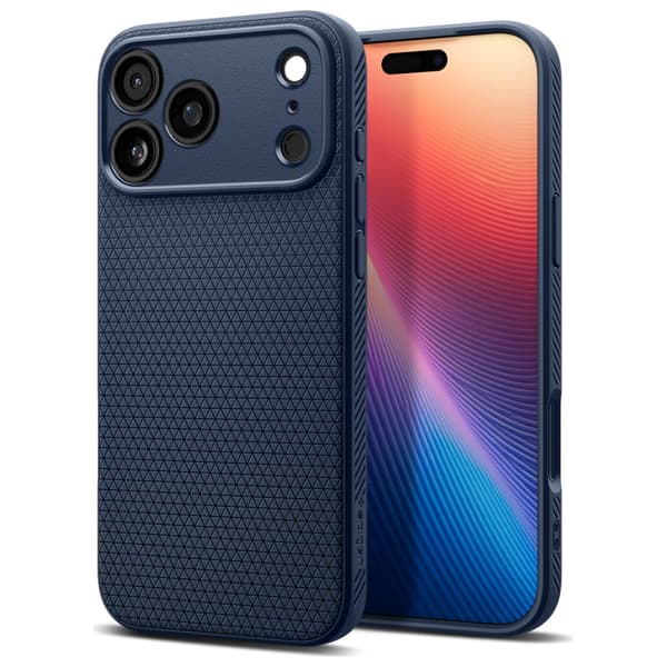 Spigen Liquid Air -kotelo iPhone 17 Pro Maxille, sininen