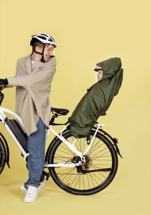 Hamax - Regnponcho för cykelsadel - Grön