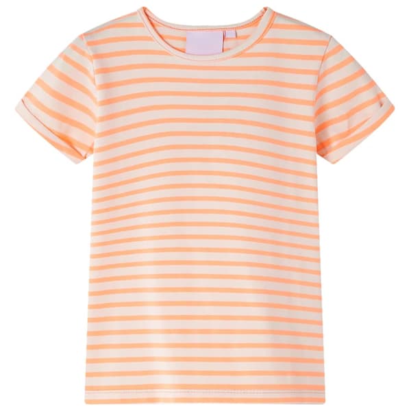 Børne-T-shirt, neonorange, 104