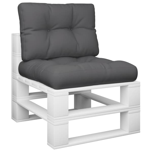 vidaXL Pallsoffkuddar, 2 st, Antracit, Tyg
