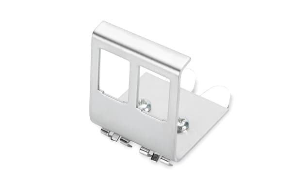 Keystone DIN-kiskoadapteri kahdelle Keystone-moduulille