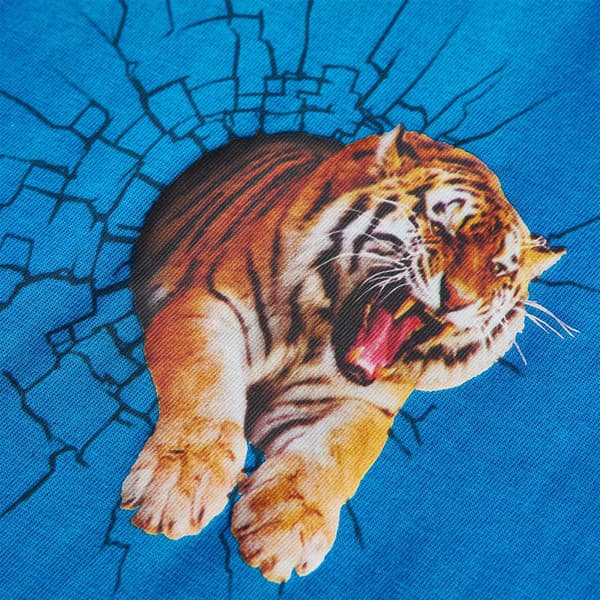 Barn långärmad T-shirt, koboltblå, 104