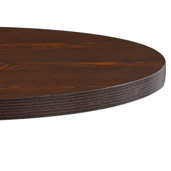 vidaXL Bistrobord mörkbrunt 80 cm MDF