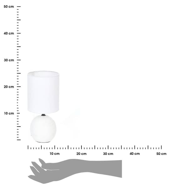Timeo Bordlampa Vit med Spår