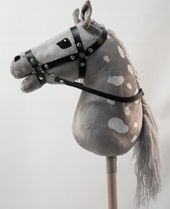 Hobbyhorse A4 vit-grå crêpe hästväd med kam