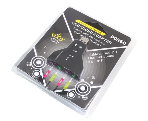 PC85 USB 7.1-kanals lydkort til bærbar computer