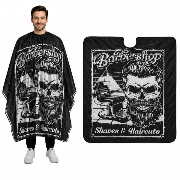 Barbermantel för en stor hårsalong
