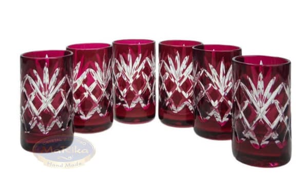 Ruby Crystal Vodka Glas 40 ml Ananas