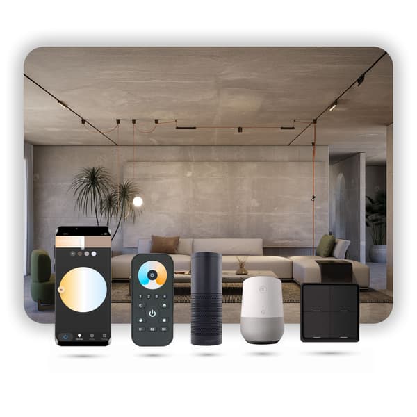 Bluetooth-højttaler til magnetiske skinner SLIM TRACK 48VDC