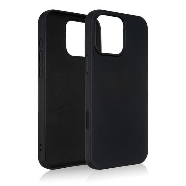 Beline Silikone Etui til iPhone 16 Pro Max Sort
