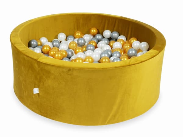 Torr bollhav 500 bitar 110x40 Sammet guld: guld, silver, pärla