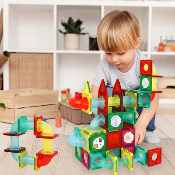 [paket] Magnetiska block 148 st. Kulspår U864