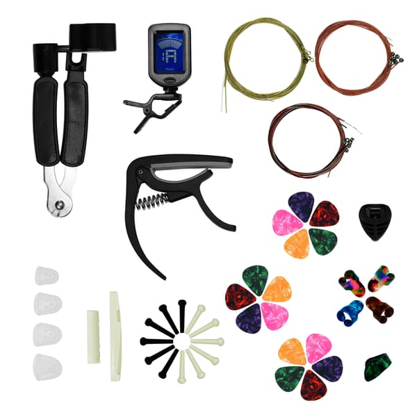 MusicMate MM-A90 AcousticPack tillbehörssats för akustisk gitarr