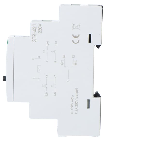 STR-421 rullejalousi-controller med to knapper, Un=230V AC, 8A, 1 modul