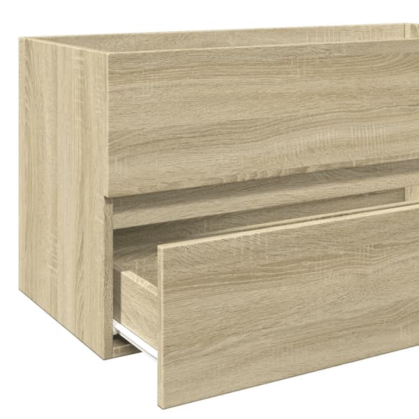 vidaXL håndvaskskab Sonoma eg 90x38,5x45 cm spånplade