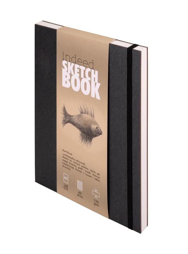 Indeed Sketch -muistikirja A5 musta