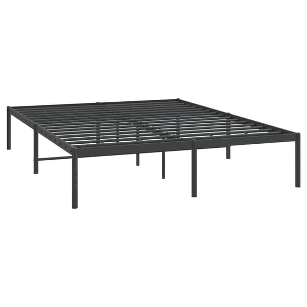 vidaXL metalsengestel sort 150x200 cm