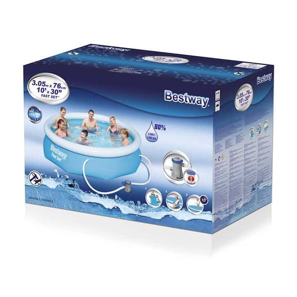 Bestway Fast Set Pool med tilbehør, 305 x 76 cm 57270