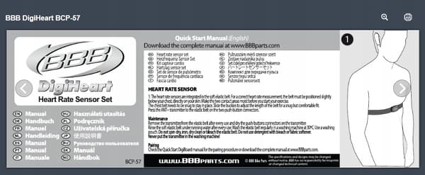 BBB BCP-57 DigiHeart ANT+ sykemittari