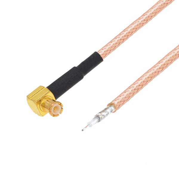 Pigtail MCX-stik RA RG316 til lodning 15 cm