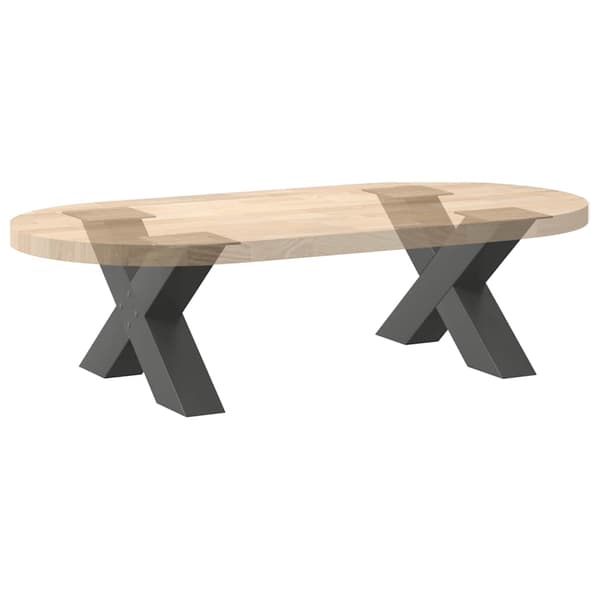 vidaXL Soffbordsben, 2 st, Antracit, 50x(30-31) cm, Stål