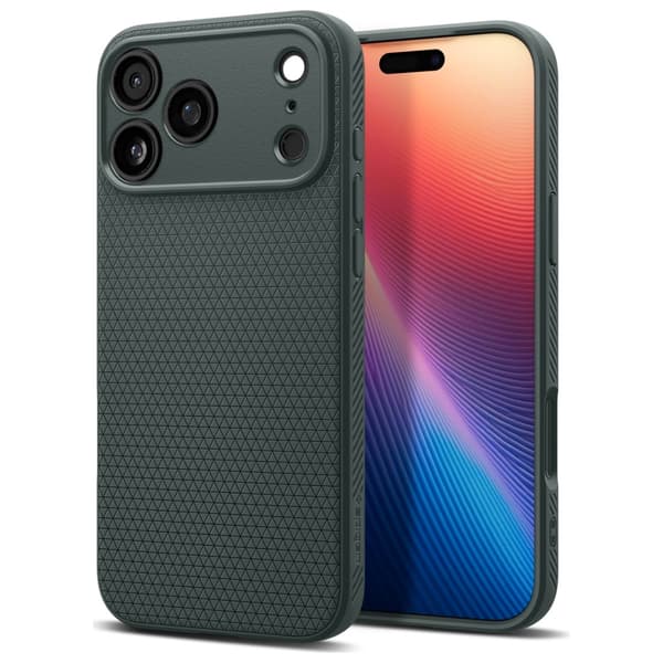 Spigen Liquid Air Cover til iPhone 17 Pro Max Grøn