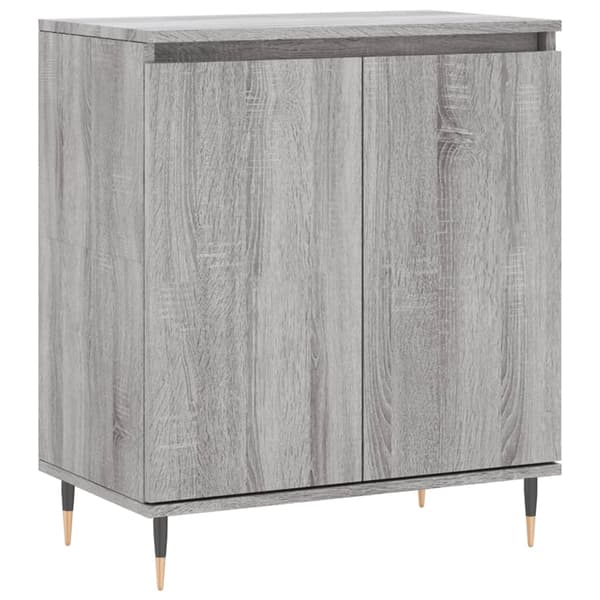 vidaXL kommode, grå Sonoma-eg, 60x35x70 cm, træbaseret materiale