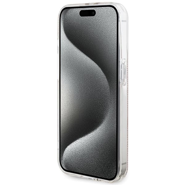 Guess IML 4G Guldstribet Etui til iPhone 14 Pro Max, Pink