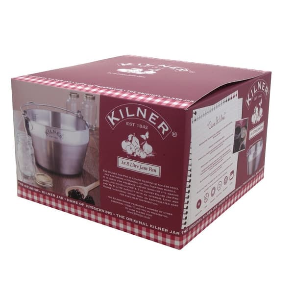 Stålkrukke til syltetøj og konserves 8 l / Kilner