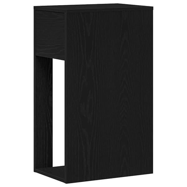 vidaXL computerstativ med skuffe sort 30x44x74 cm