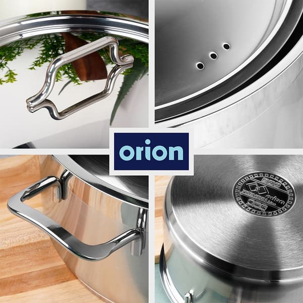 ROSTFRITT STÅLLOCK INDUKTIONSGASKOKNING 24 CM 8 L