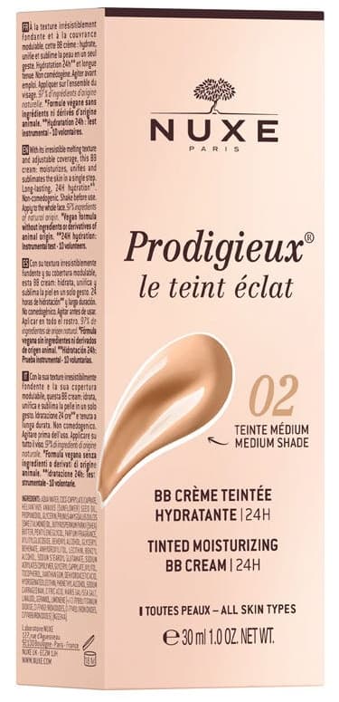 Nuxe Prodigieux Teint Eclat 02 Medium BB Cream 30 ml