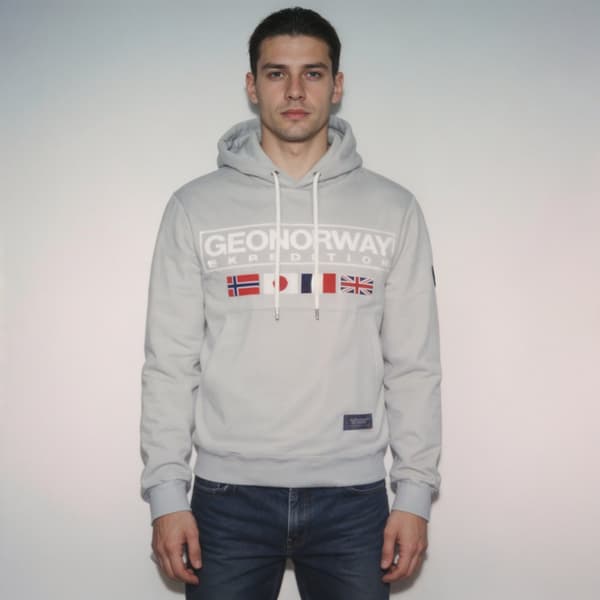Geographical Norway Great Blended Grey tröja herr 317 2XL