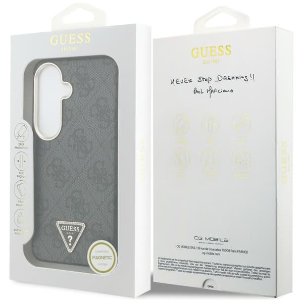 Guess 4G Triangle Logo MagSafe-etui til Galaxy S26, sort