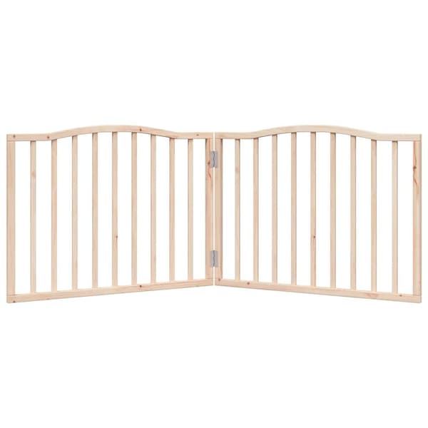 vidaXL foldbart sikkerhedsgitter til hunde, 2 paneler, 160 cm