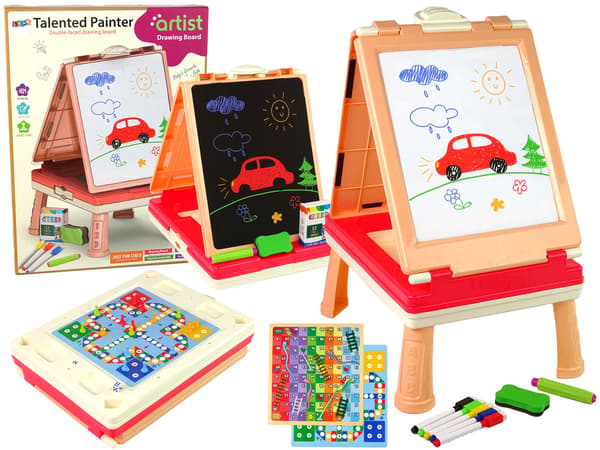 3-i-1 multifunktionelt dobbeltsidet kinesisk spillebord