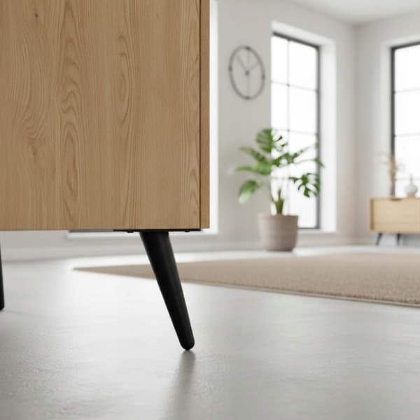 Møbelben til sovesofa sort MAT loft H230 skrå SL012S