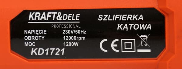 Kulmahiomakone 1200W KD1721