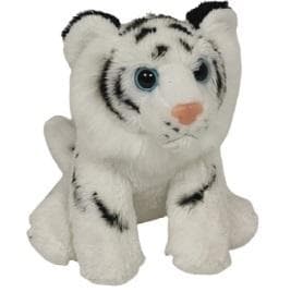 Siddende hvid tiger 14 cm