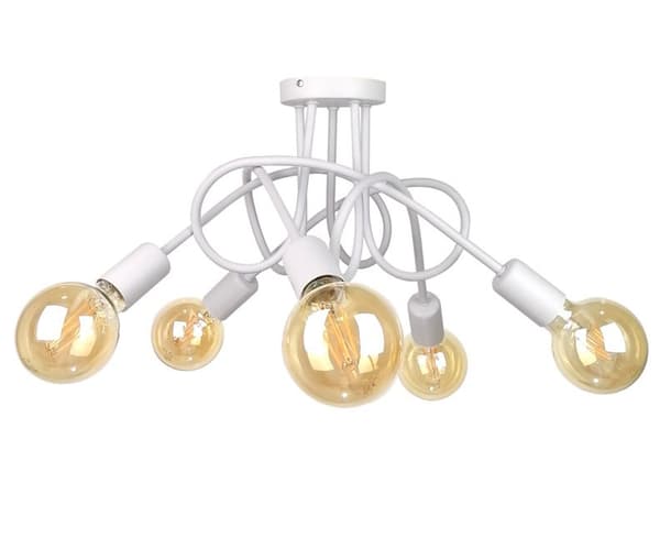 Loftlampe 5xE27 RUMBA HVID