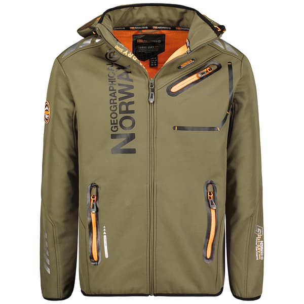 Geographical Norge Softshell jacka khaki orange herr M