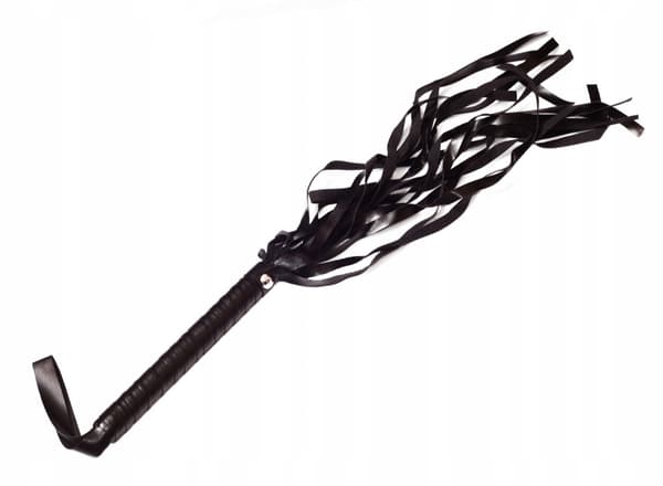 Nahkapiiska musta BDSM-piiska 53cm INTIMEO piiskauseroottinen laite